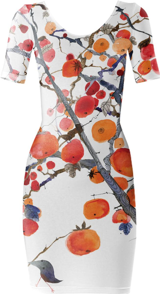 GIFT OF PERSIMMON BODYCON DRESS