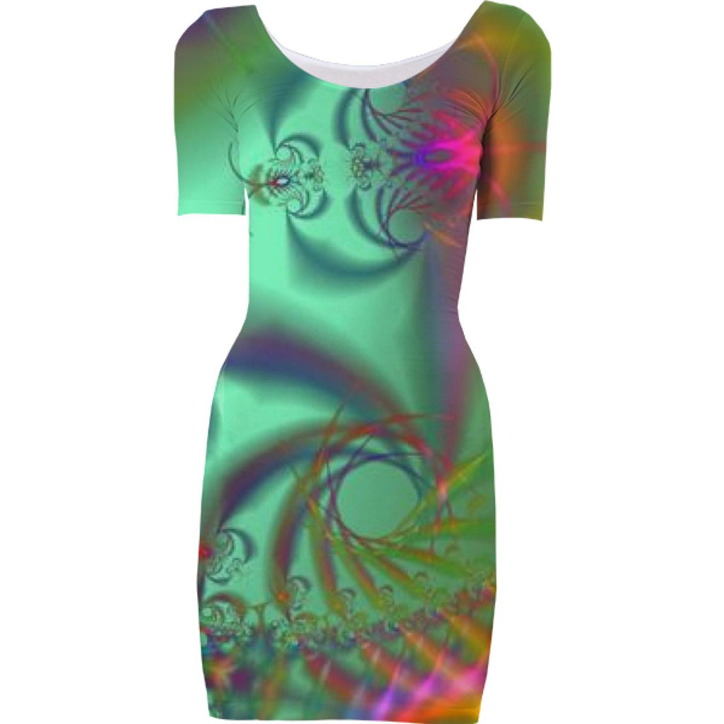 Jeweled Staircase Golden Emerald Kaleidoscope