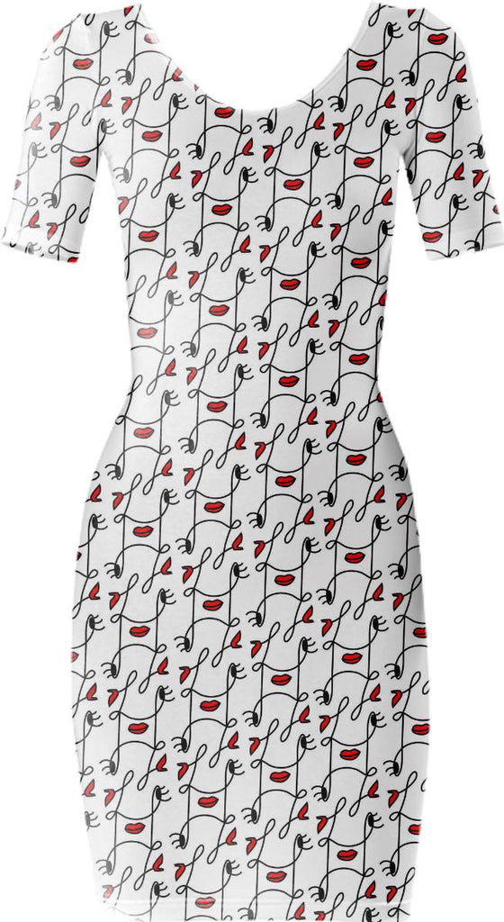 Lavinia fenton 50s monogram dress