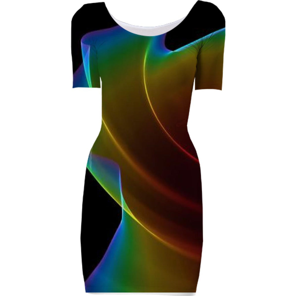 Liquid Rainbow Abstract Fractal Wave of Cosmic Energy