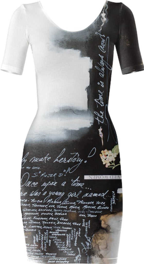 MAKE HERSTORY ABSTRACT DRESS