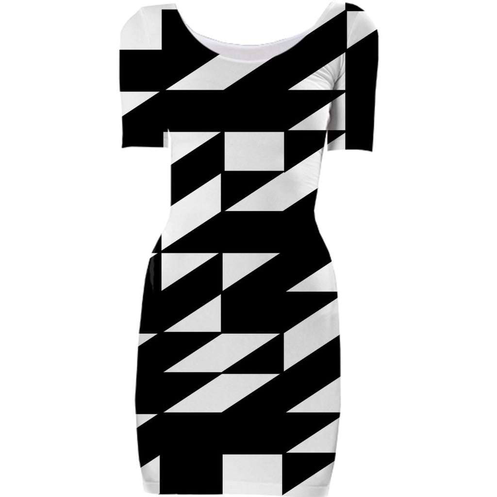 Modern Geometric Black and white pattern