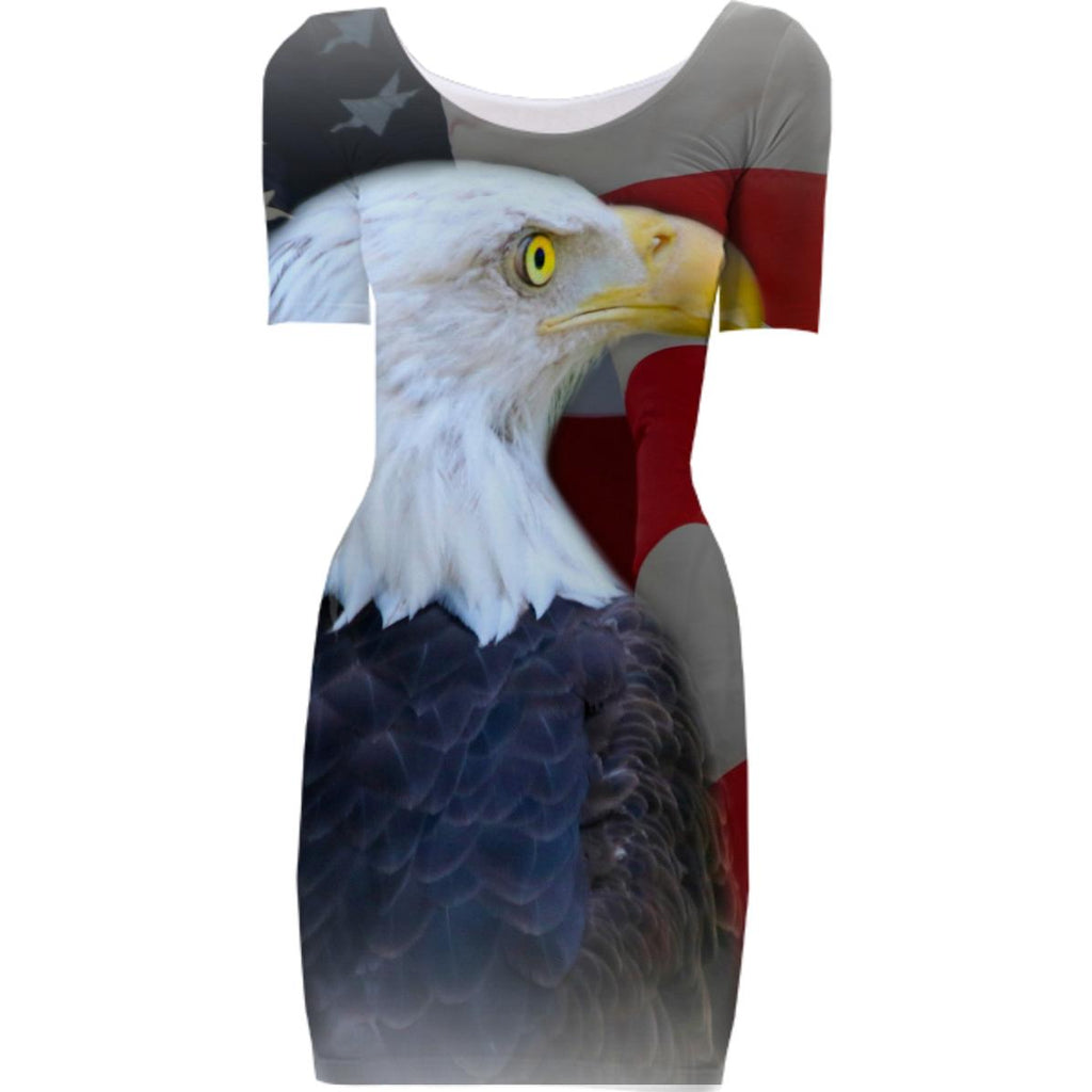 Patriotic Eagle Bodycon Dress
