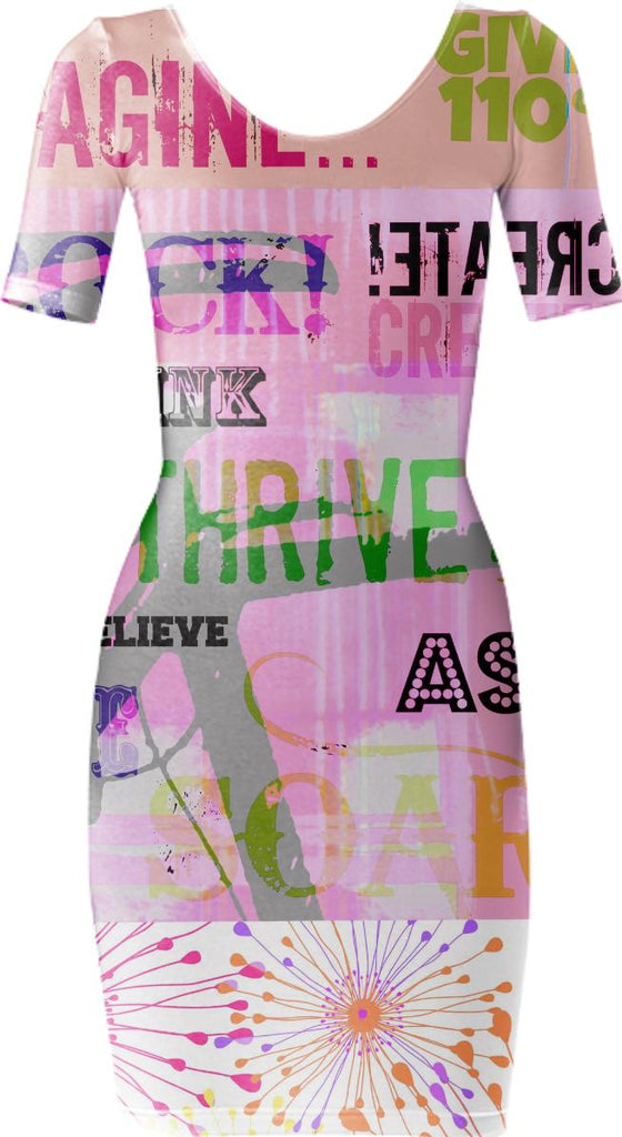 PINK GRAFFITI DRESS