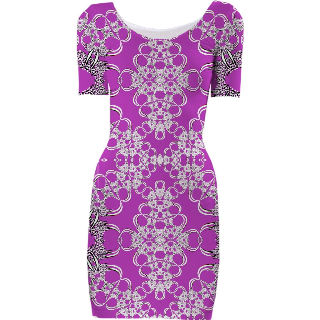 Pink Rings Bodycon Dress