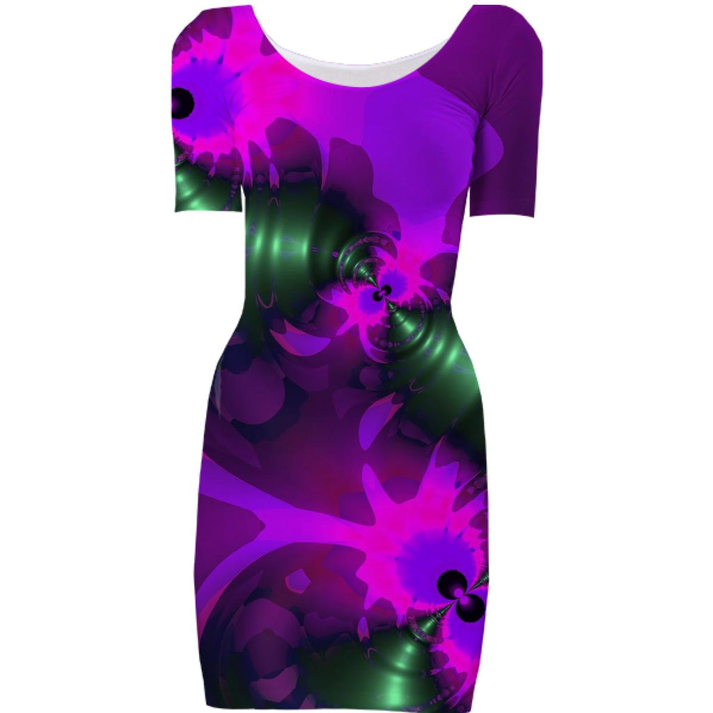 Purple Imp Abstract Fractal Violet and Magenta Ribbons