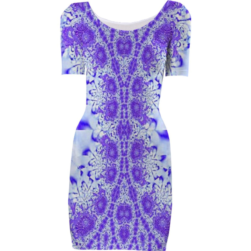 Purple Lace Bodycon Dress