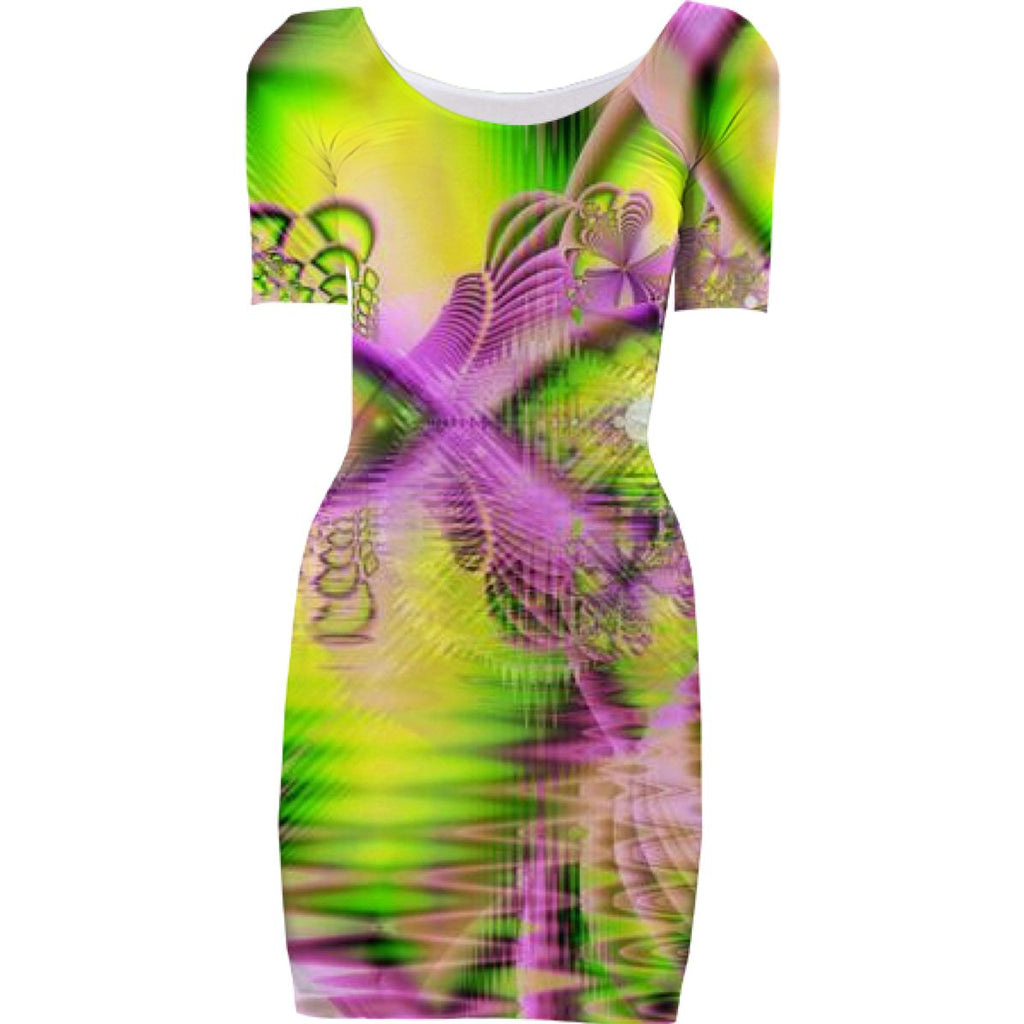 Raspberry Lime Mystical Magical Lake Abstract Fractal