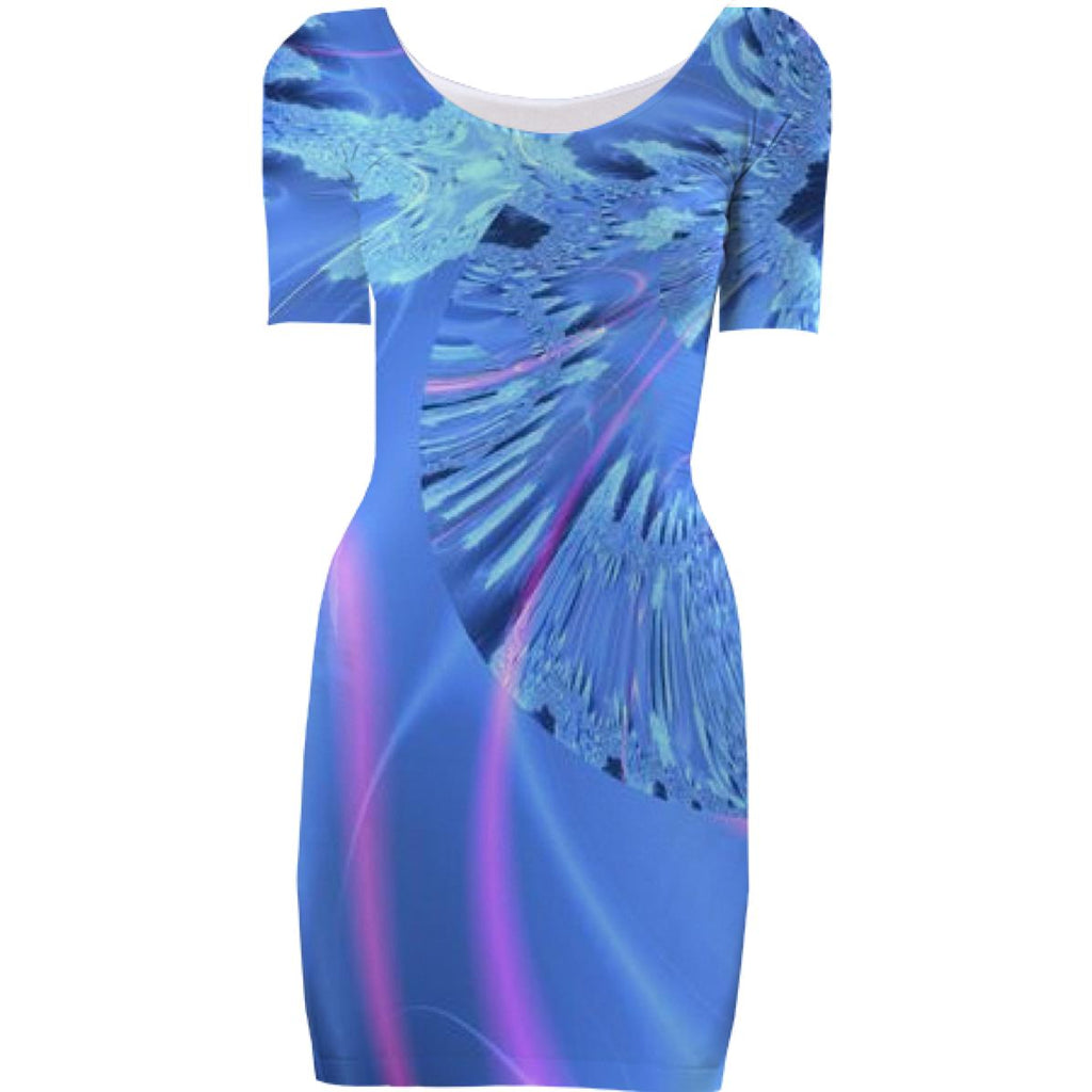 Sapphire Satin Explosion of Cosmic Color Pink Ribbon