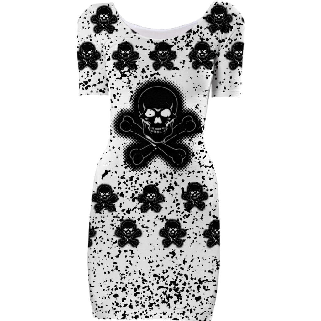 Skull Bodycon Dress PAOM Skull Bodycon Dress PAOM