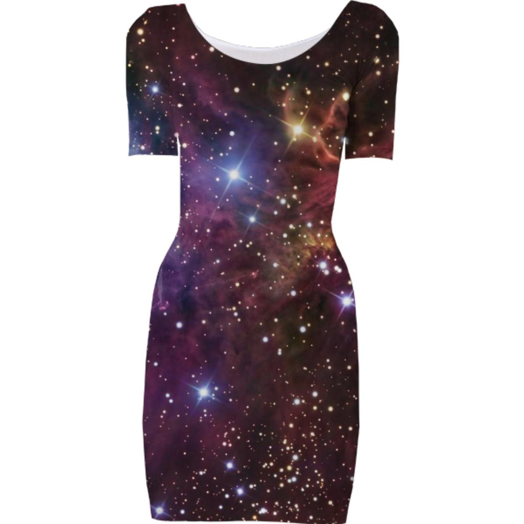 Spaced out bodycon dress