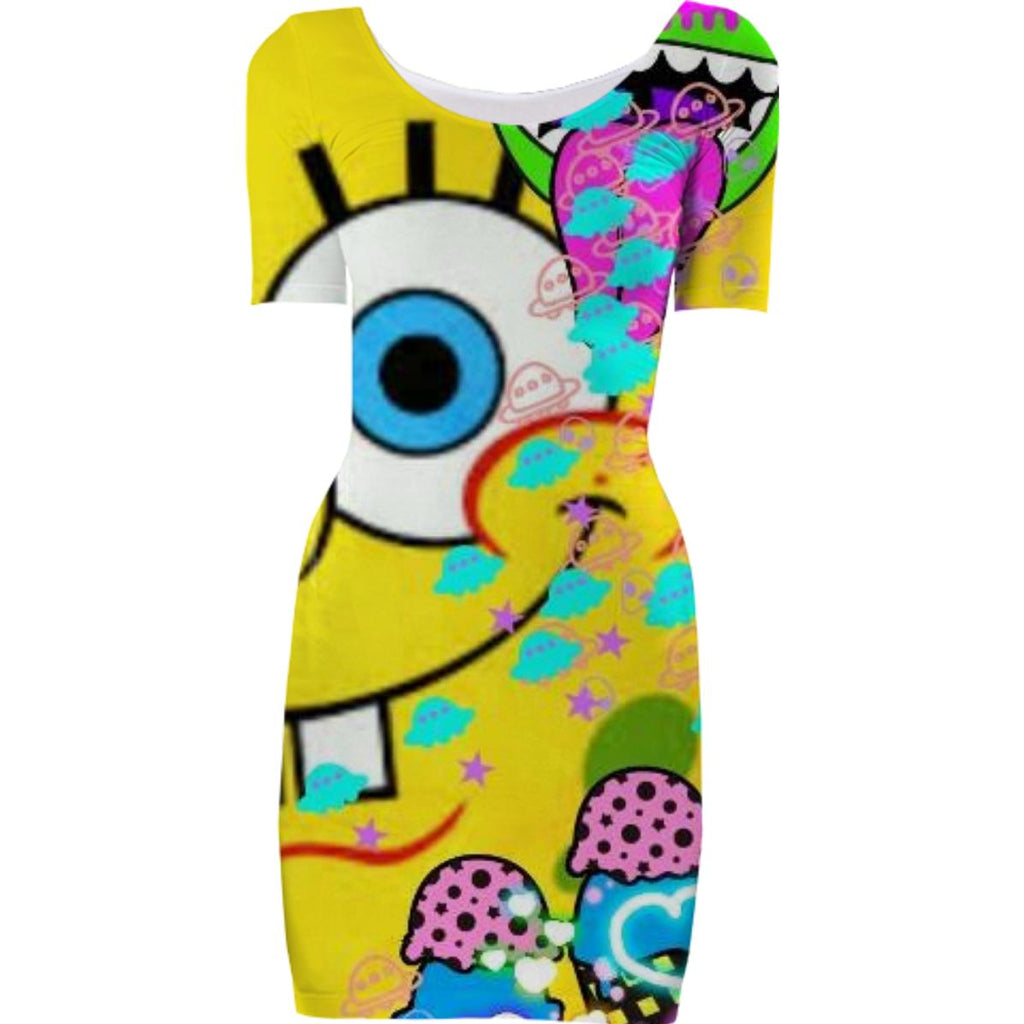 spongebob alien pants dress