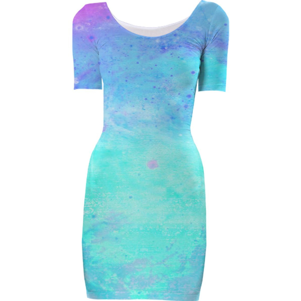 Blue Unicorn Space Clouds Dress – PAOM