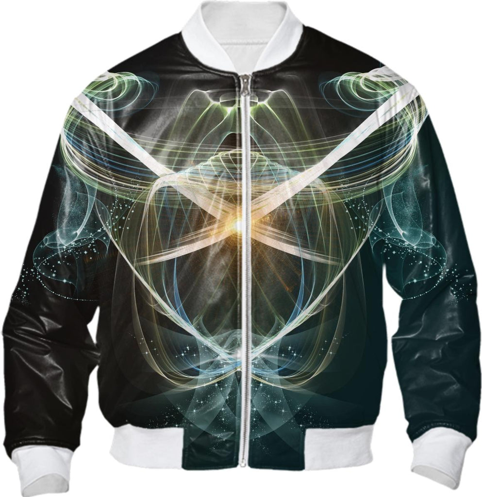 Abstract colorful glowing lines