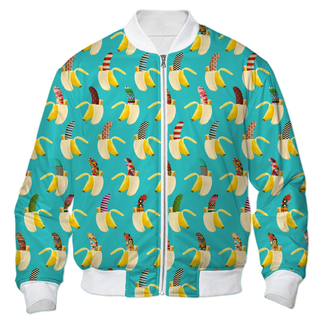 Anna Banana Blue Bomber Jacket