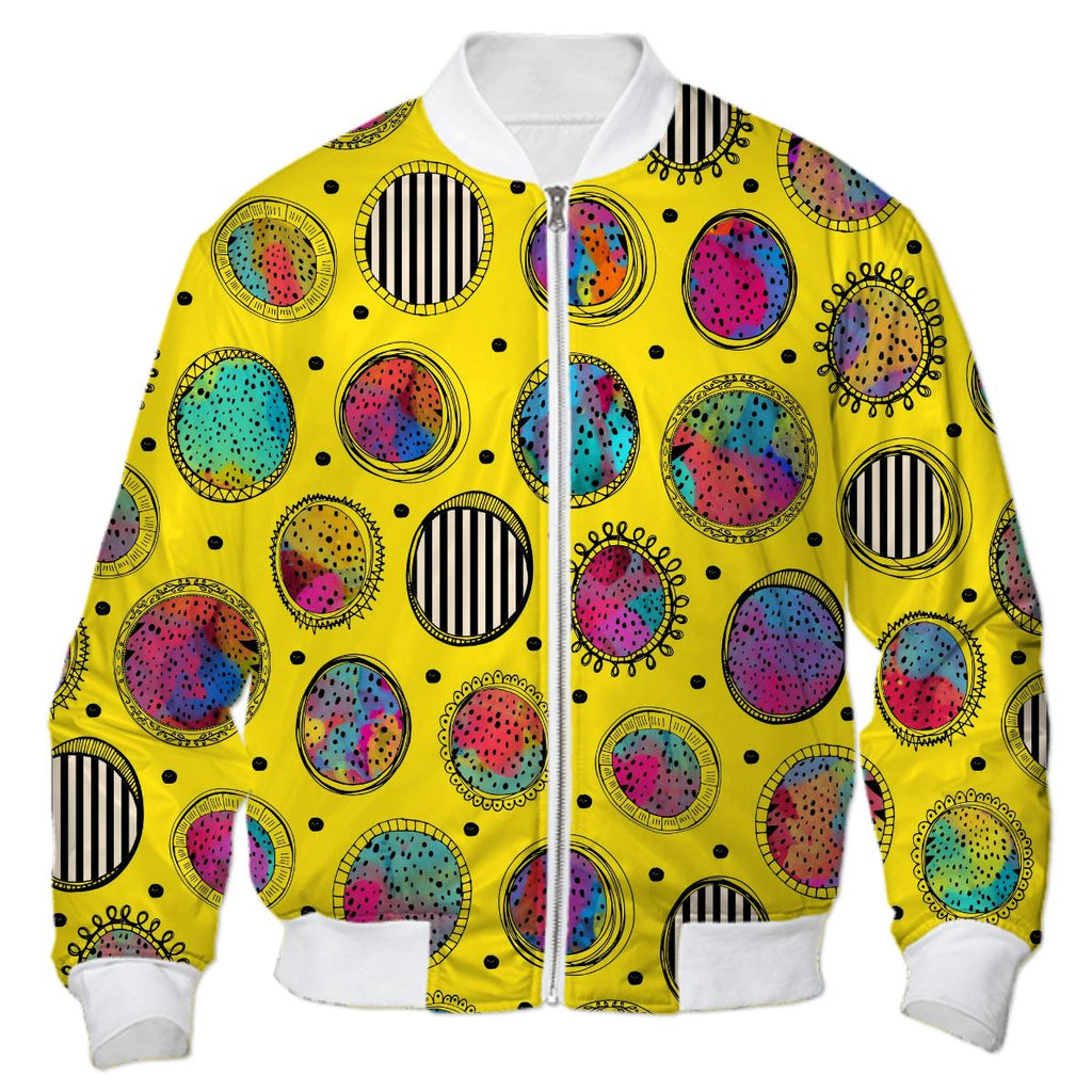 C C W W ix iiv UNISEX BOMBER JACKET