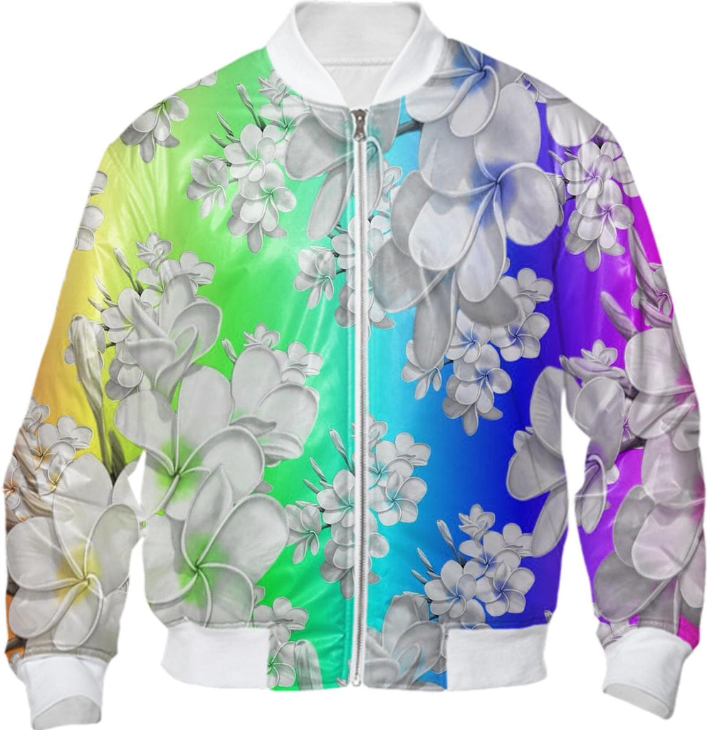 Delicate Floral Pattern rainbow