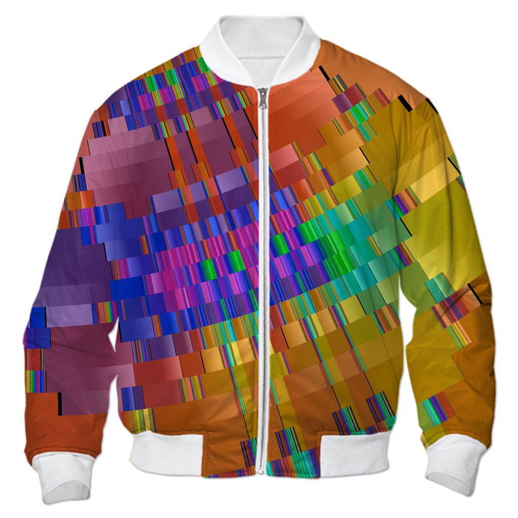 Destination Fracal Holiday Abstract Bomber Jacket