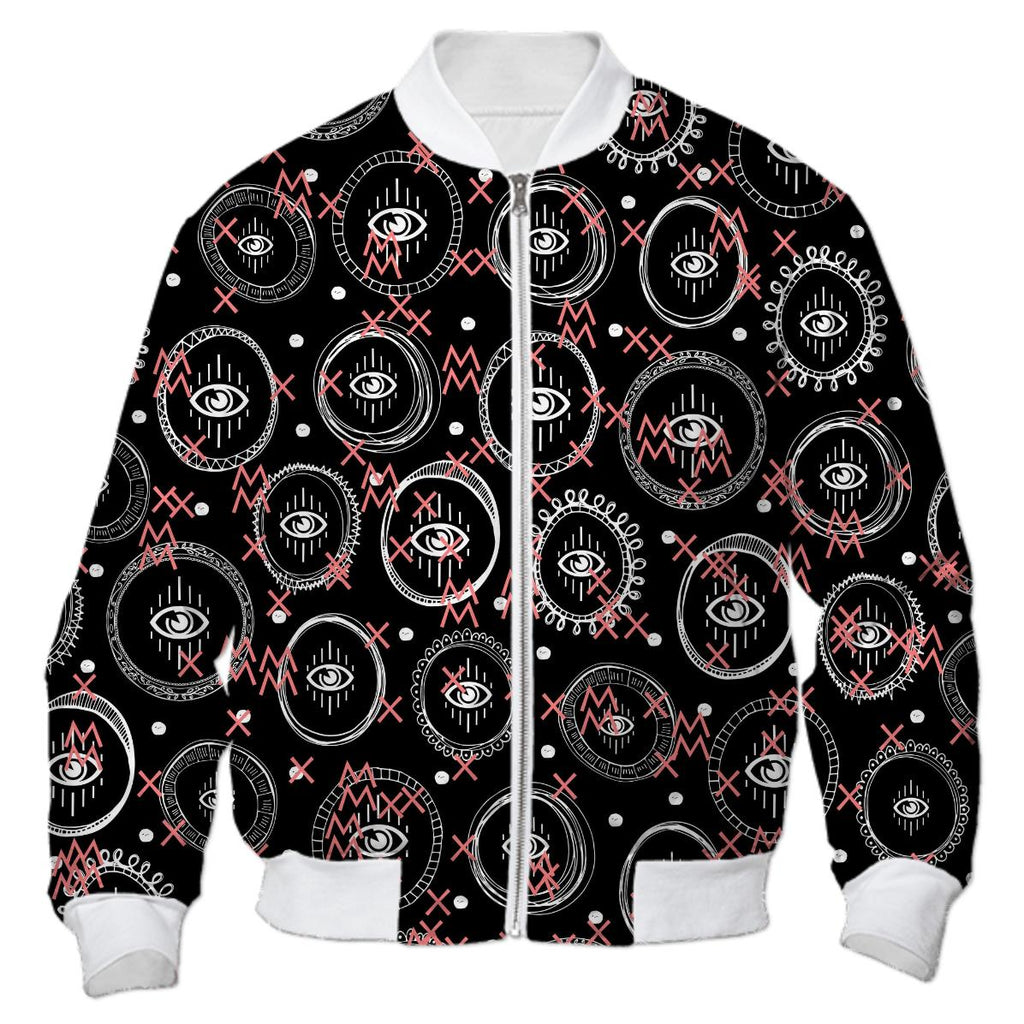 E Y E S BB MM UNISEX BOMBER JACKET