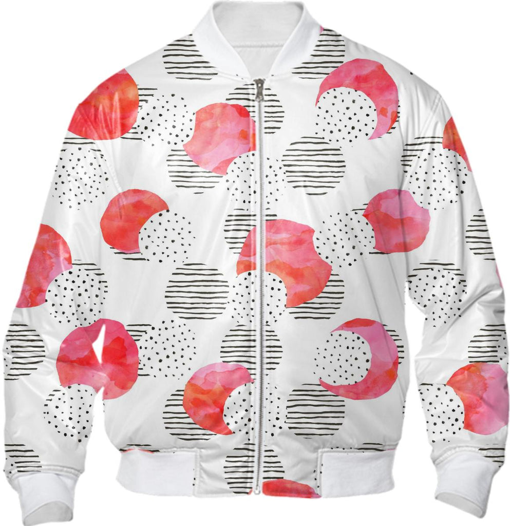 Flamingo Pink Bomber Jacket