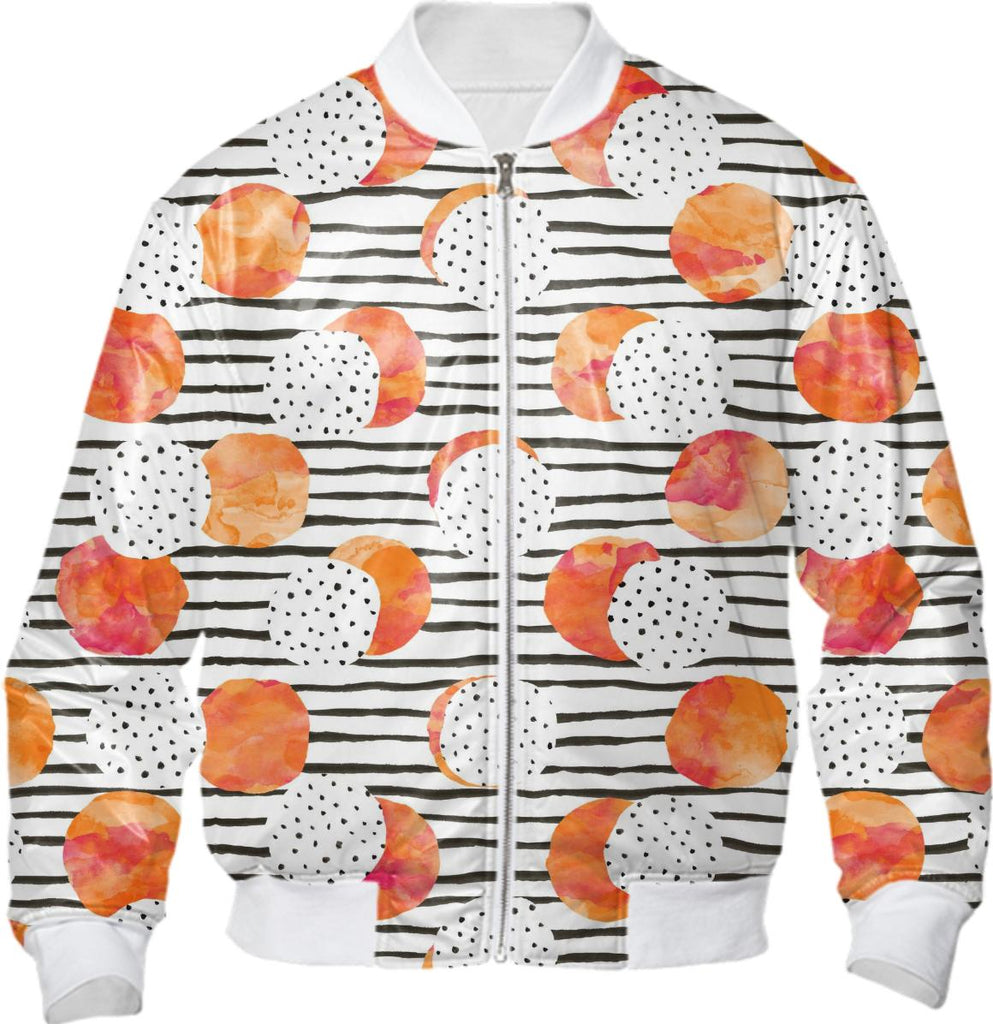 Fruity Orange Bomber Jacket