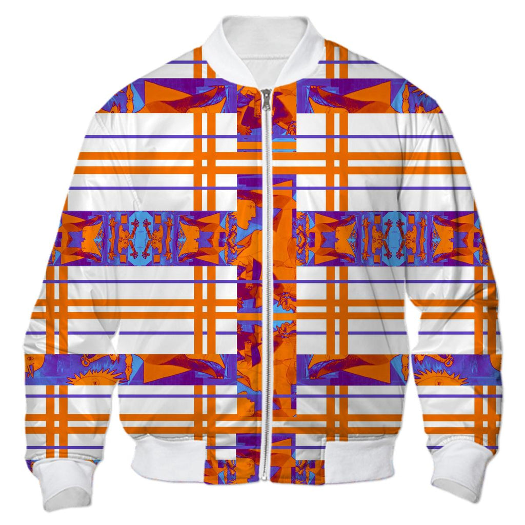 Picasso Plaid Bomber