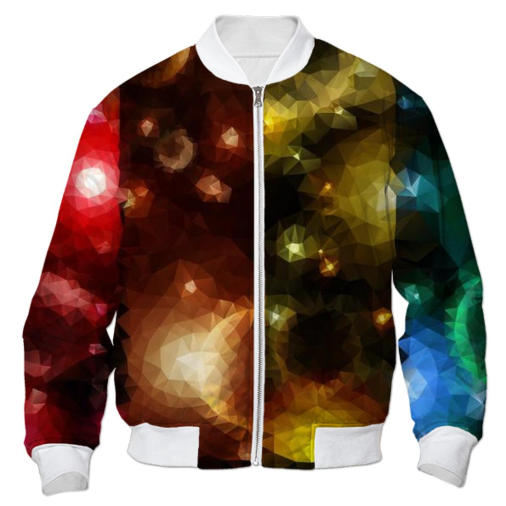 POLYGON TRIANGLES PATTERN MULTI COLOR COLORFUL RAINBOW ABSTRACT RED ORANGE YELLOW STAR SPACE UNIVERSE SKY FANTASY