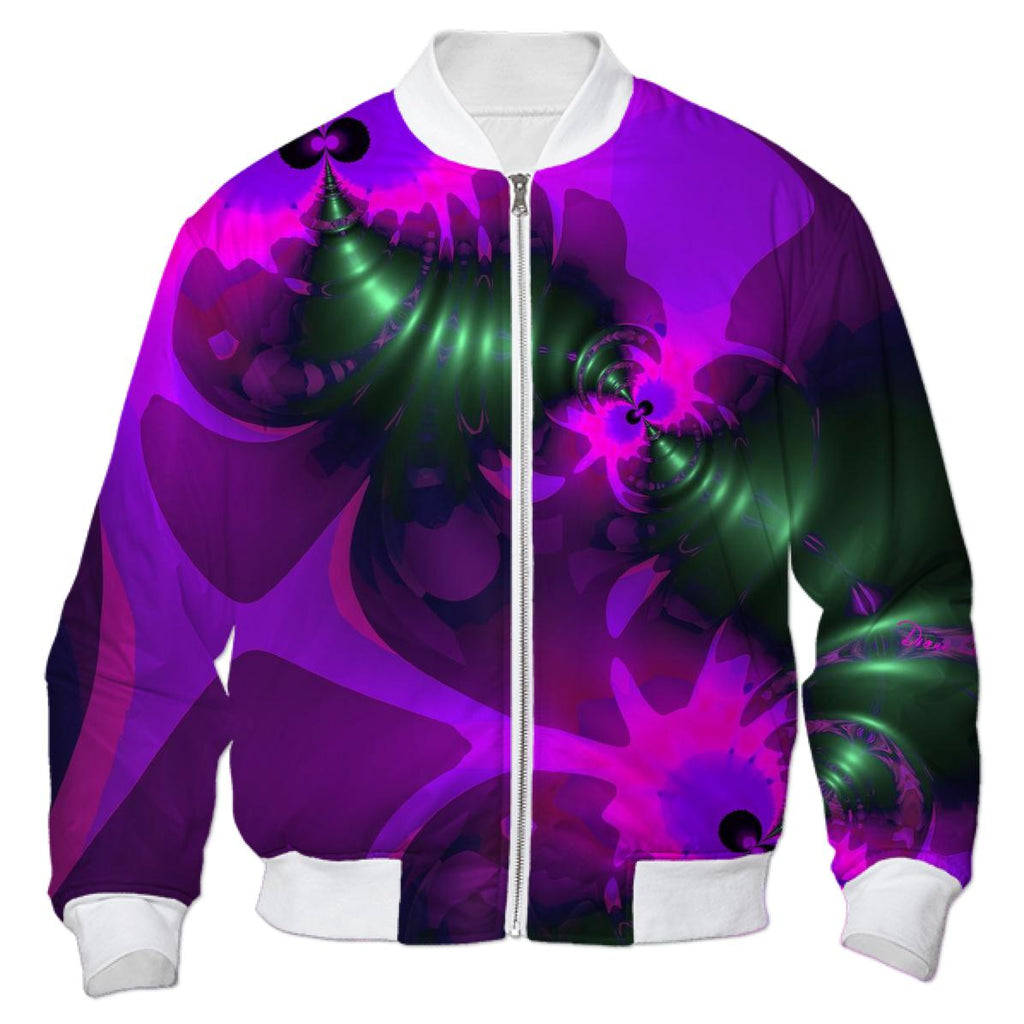 Purple Imp Abstract Fractal Violet and Magenta Ribbons