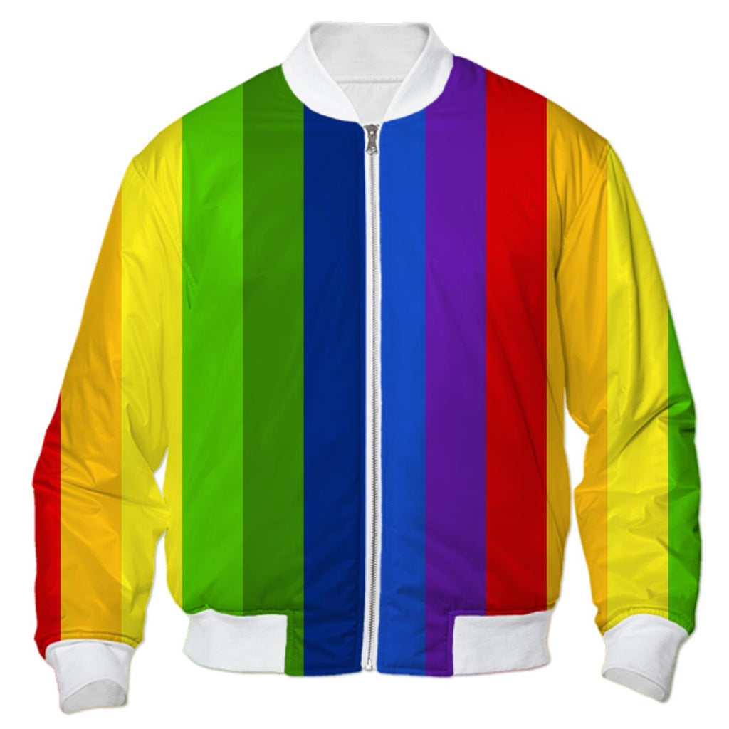 Retro Gay Pride Rainbow Jacket
