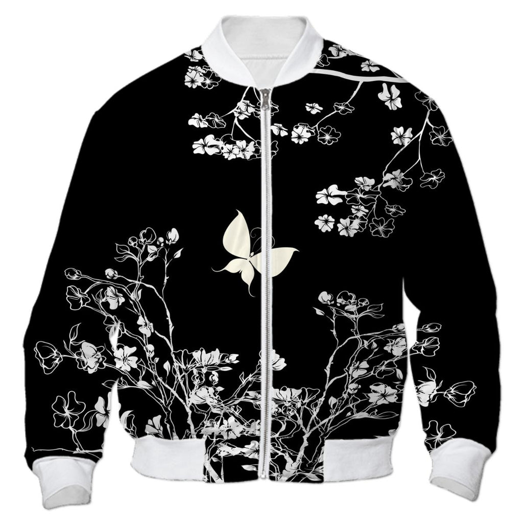 Stylish black and white Butterfly in the wild