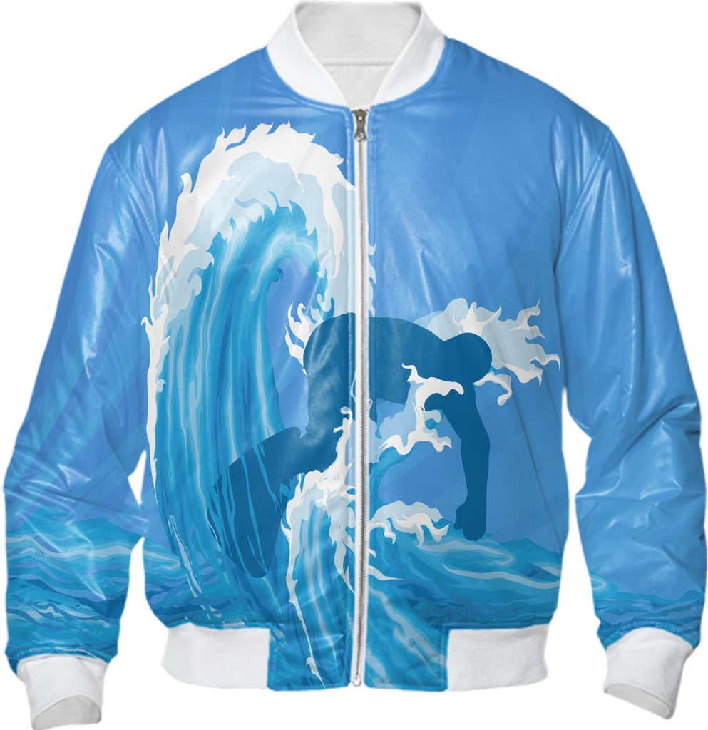Surfer on wave