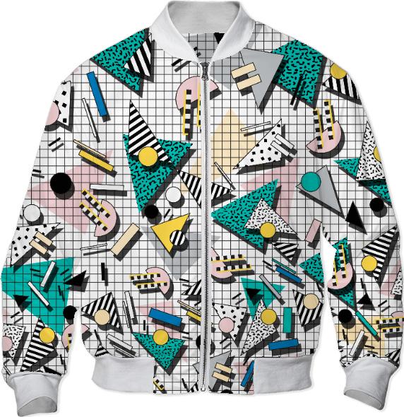 PAOM, Print All Over Me, digital print, design, fashion, style, collaboration, camille-walala, camille walala, Bomber Jacket, Bomber-Jacket, BomberJacket, WALALA, BOMBERJACKET, autumn winter, unisex, Nylon, Outerwear