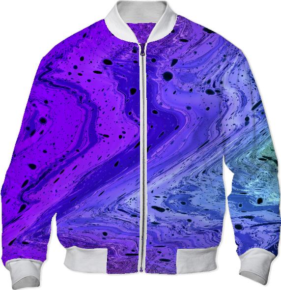 Amethyst Wrinkles Abstract Violet Ocean