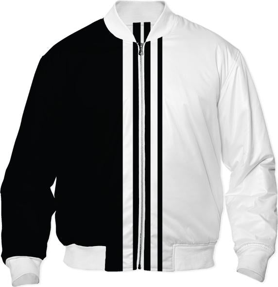 black and white modern striped