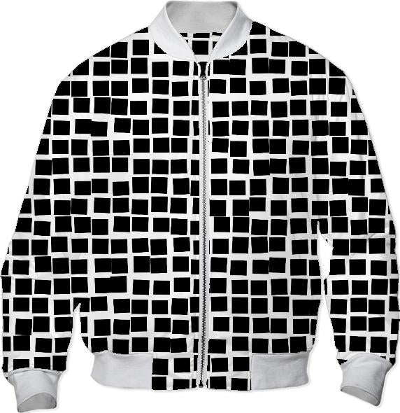 Black and White Mosaic Abstract