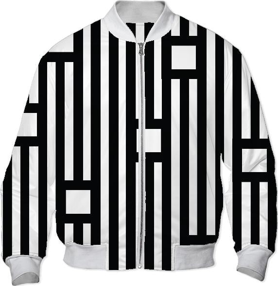 Black and white stripes and squares