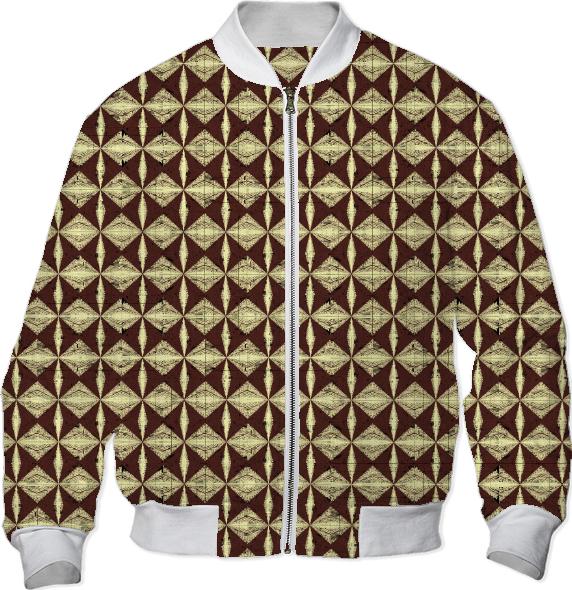 Diamondback Pattern in brown bomber jacket