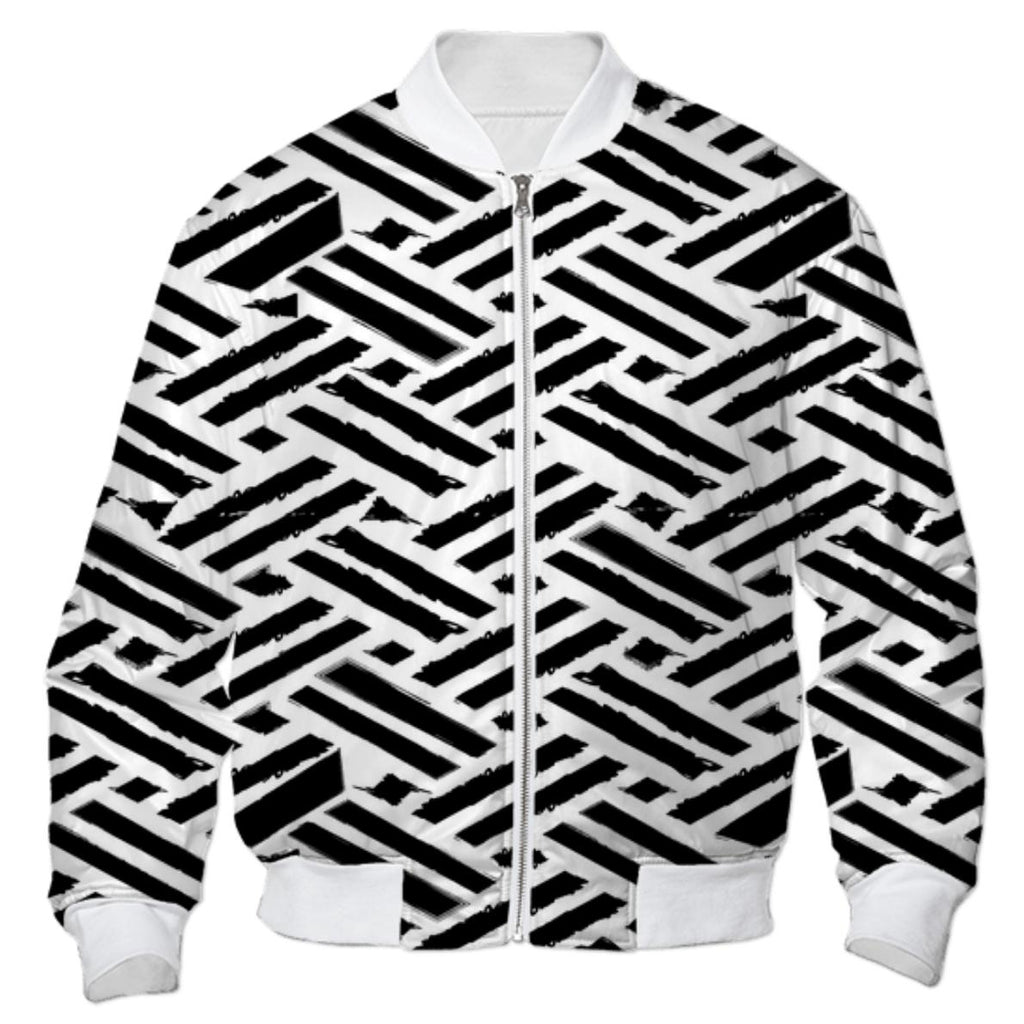 Ethnic style black and white block print design