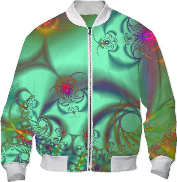 Jeweled Staircase Golden Emerald Kaleidoscope