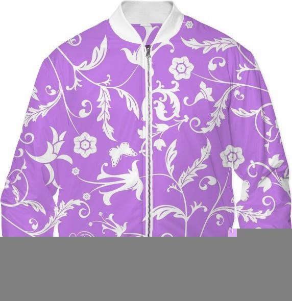 Lavender and White Pastel Floral