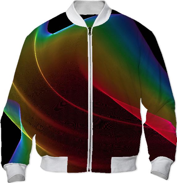 Liquid Rainbow Abstract Fractal Wave of Cosmic Energy