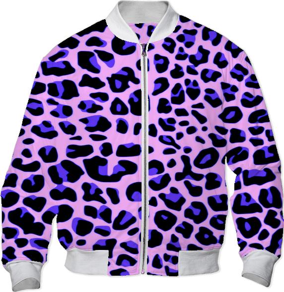 Pink and Blue Leopard Print