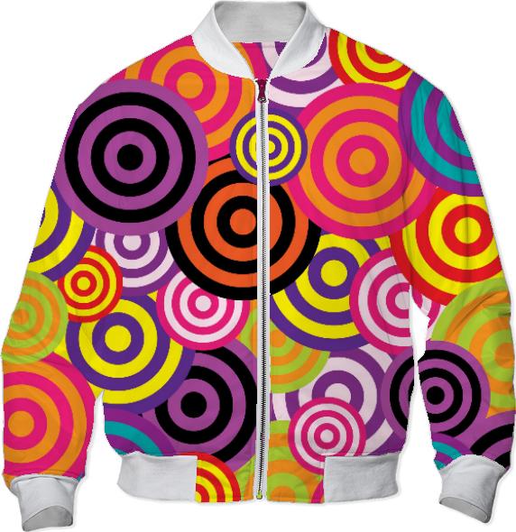 Retro circles pattern