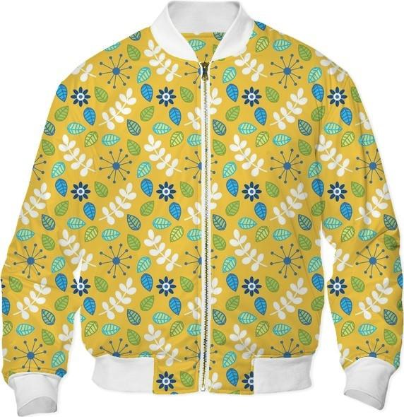 Retro Flowers and Leaves