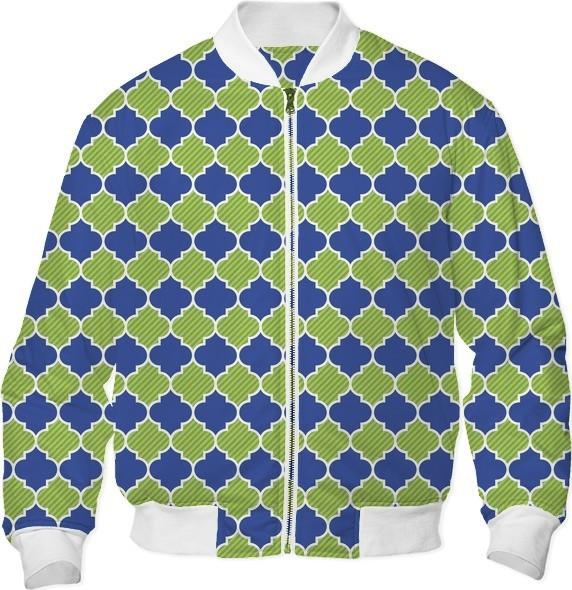 Trefoil in Blue and Green