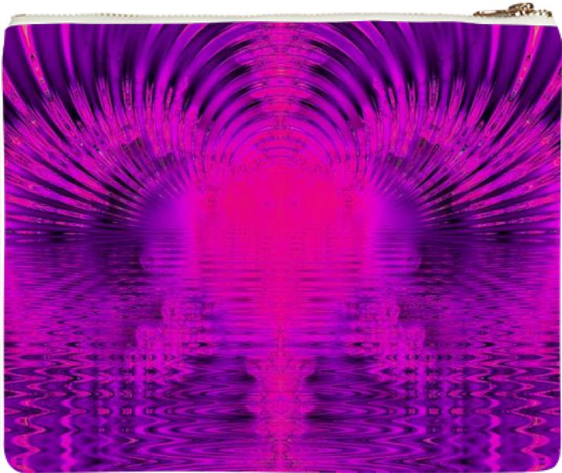 Abstract Violet Rose Tunnel of Light