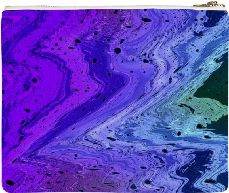 Amethyst Wrinkles Abstract Violet Ocean