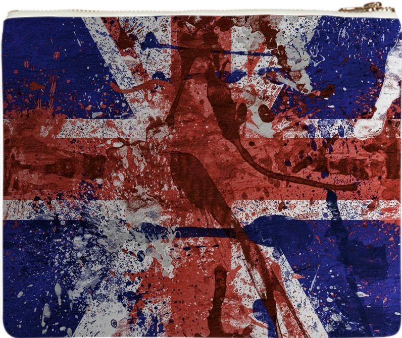 COOL GRUNGE UK FLAG CLUTCH