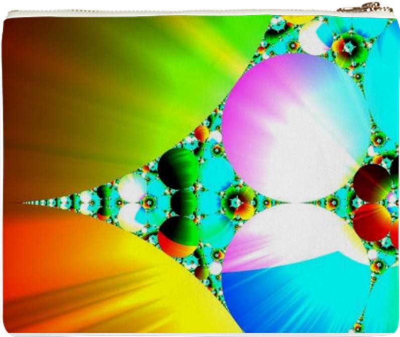 Crystal Sunrise Abstract Fractal Rainbow