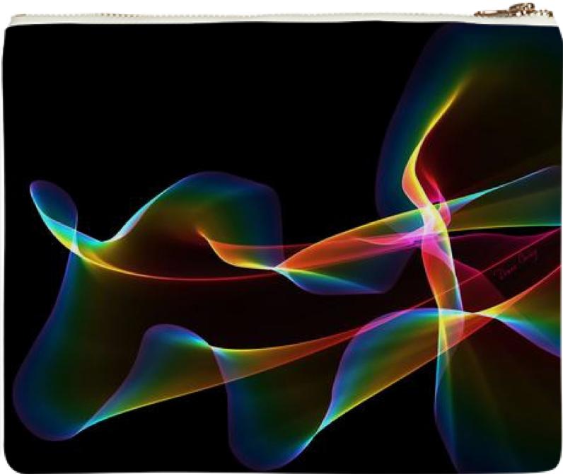 Fluted Cosmic Rainbow Abstract Fractal Winds